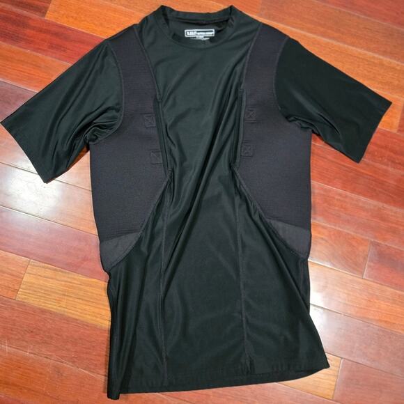 511 Tactical Series Black Padded Holster Pockets Conceal CarryBase Shirt Men XL - Picture 1 of 6